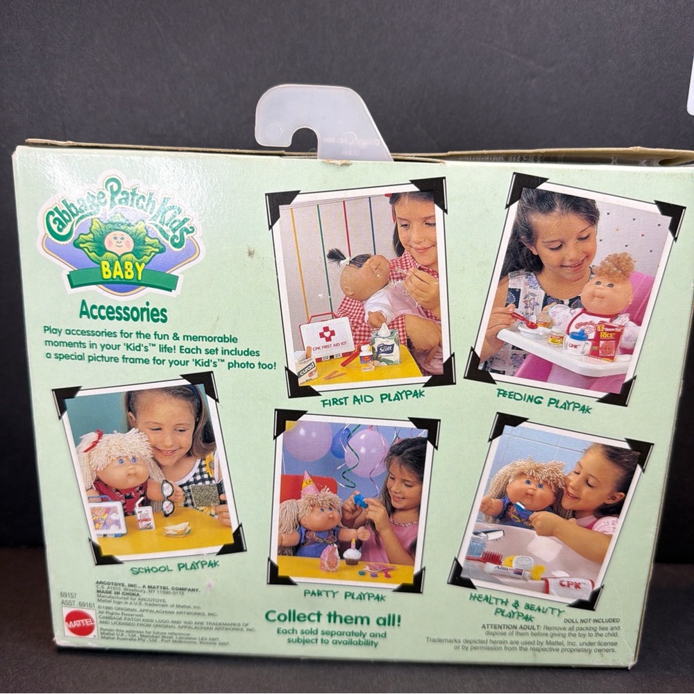 Cabbage Patch Kids 1995 Feeding Playpak 1995 Mattel New Old Stock - Picture 8 of 12